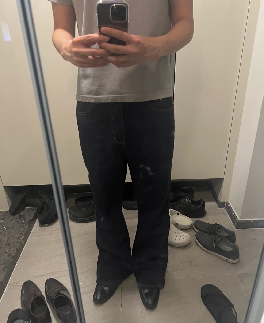 리들 플레어 데님 인디고 상품이미지1