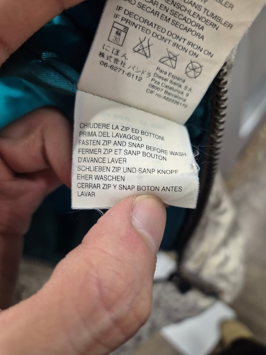 디젤 퀼팅 자켓 XL 상품이미지7