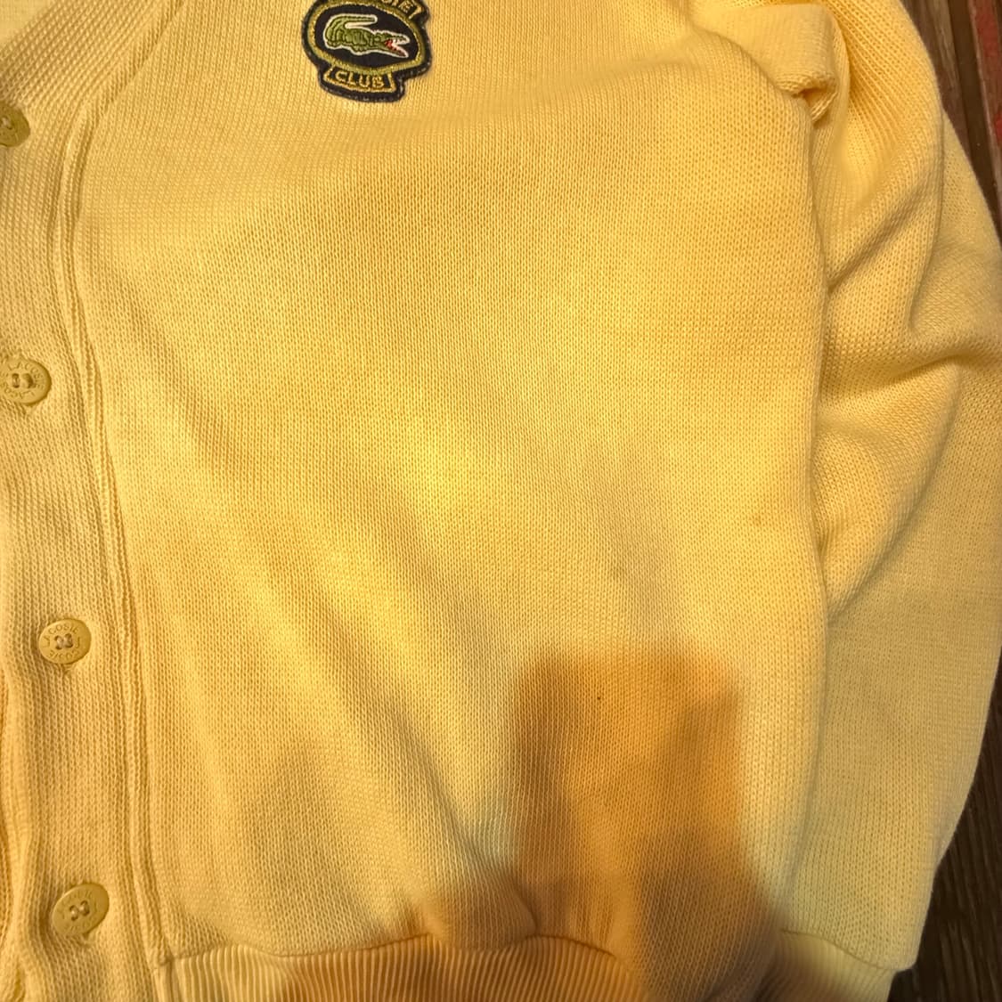 라코스테 연노랑 가디건 상품이미지4