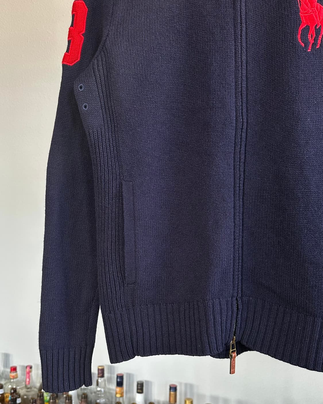 [M]폴로 랄프로렌 빅포니 램스울 니트 집업 상품이미지4