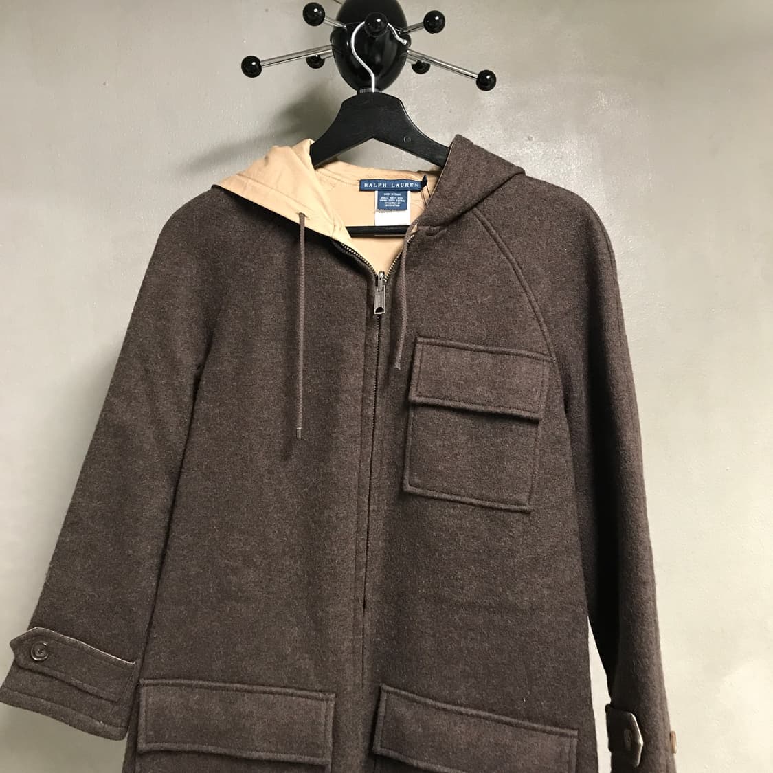 폴로 랄프로렌 후드 코트 브라운 XS(W) 상품이미지2