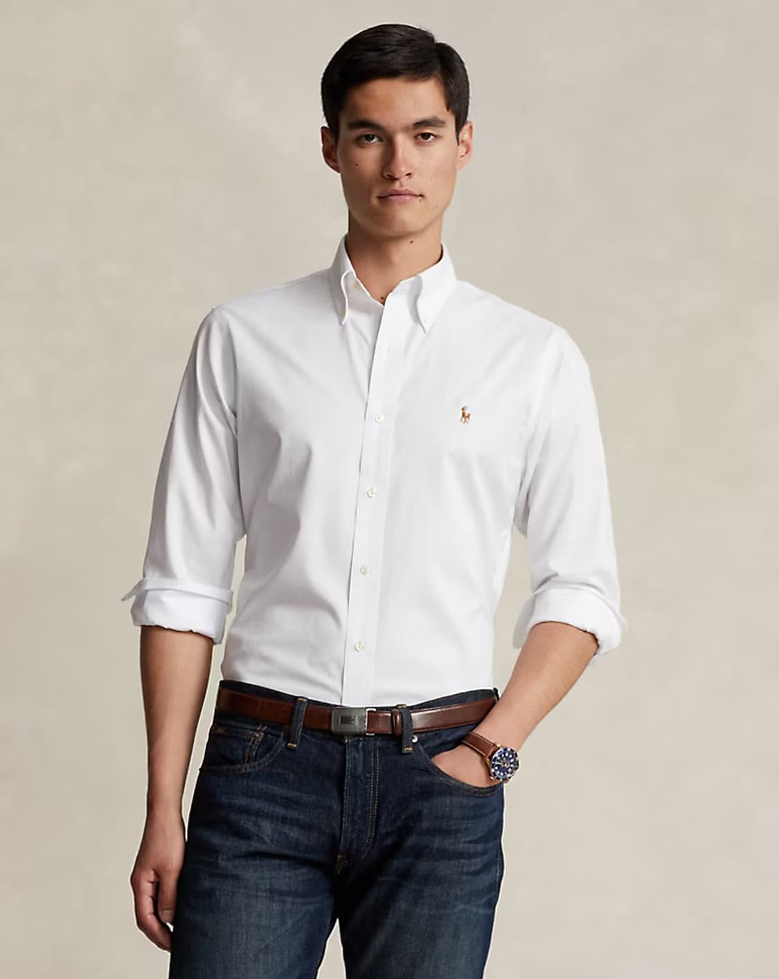 폴로 랄프로렌 옥스포드 셔츠 화이트 택뗀 새상품 m 상품이미지1