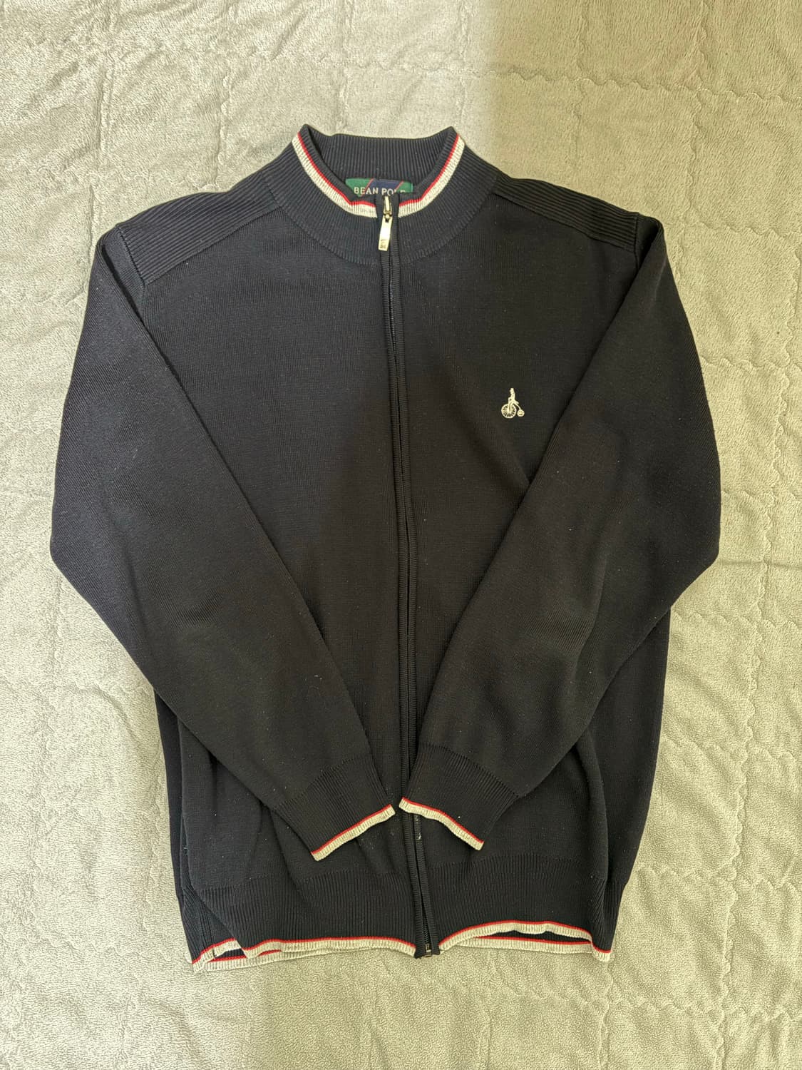 빈풀 니트집업 상품이미지1