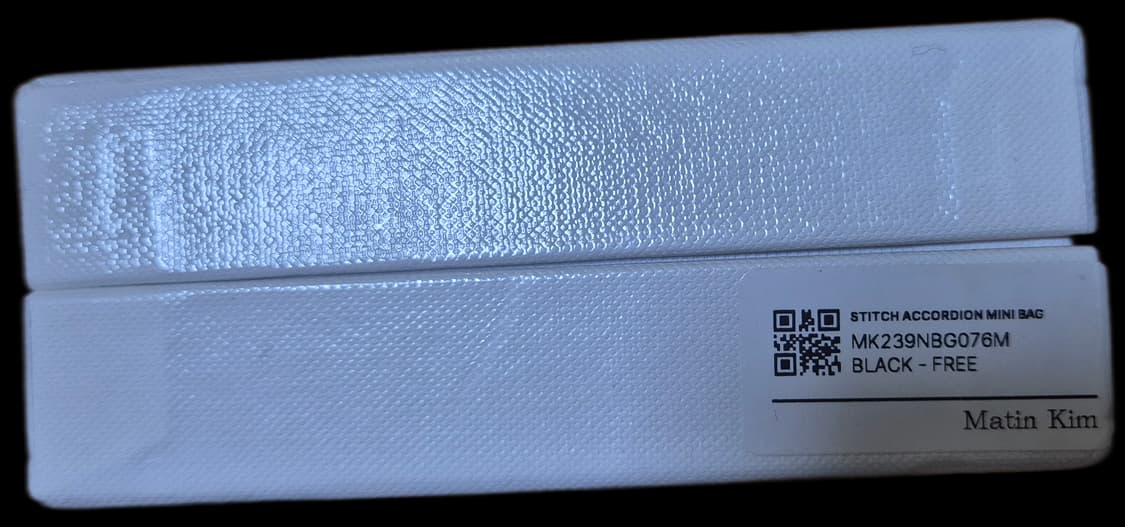 (새상품) 마뗑킴 스티치 아코디언 미니백 블랙 상품이미지7