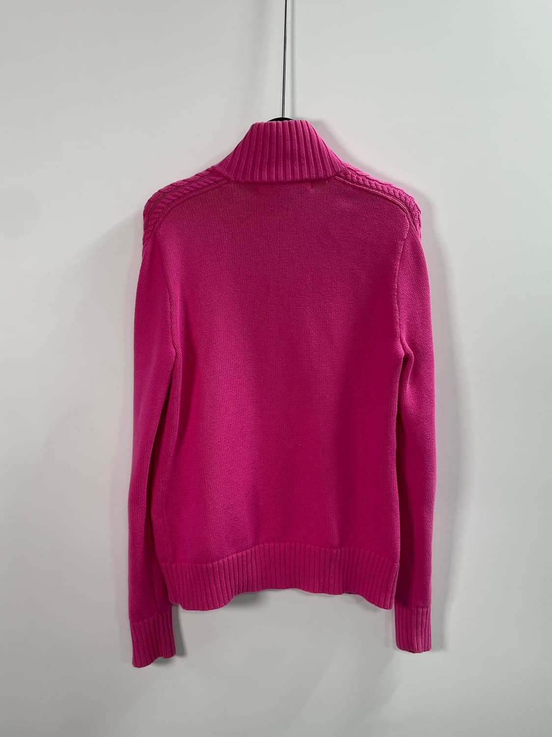 폴로 랄프로렌 우먼스 핑크 니트집업 (on.662) 상품이미지3