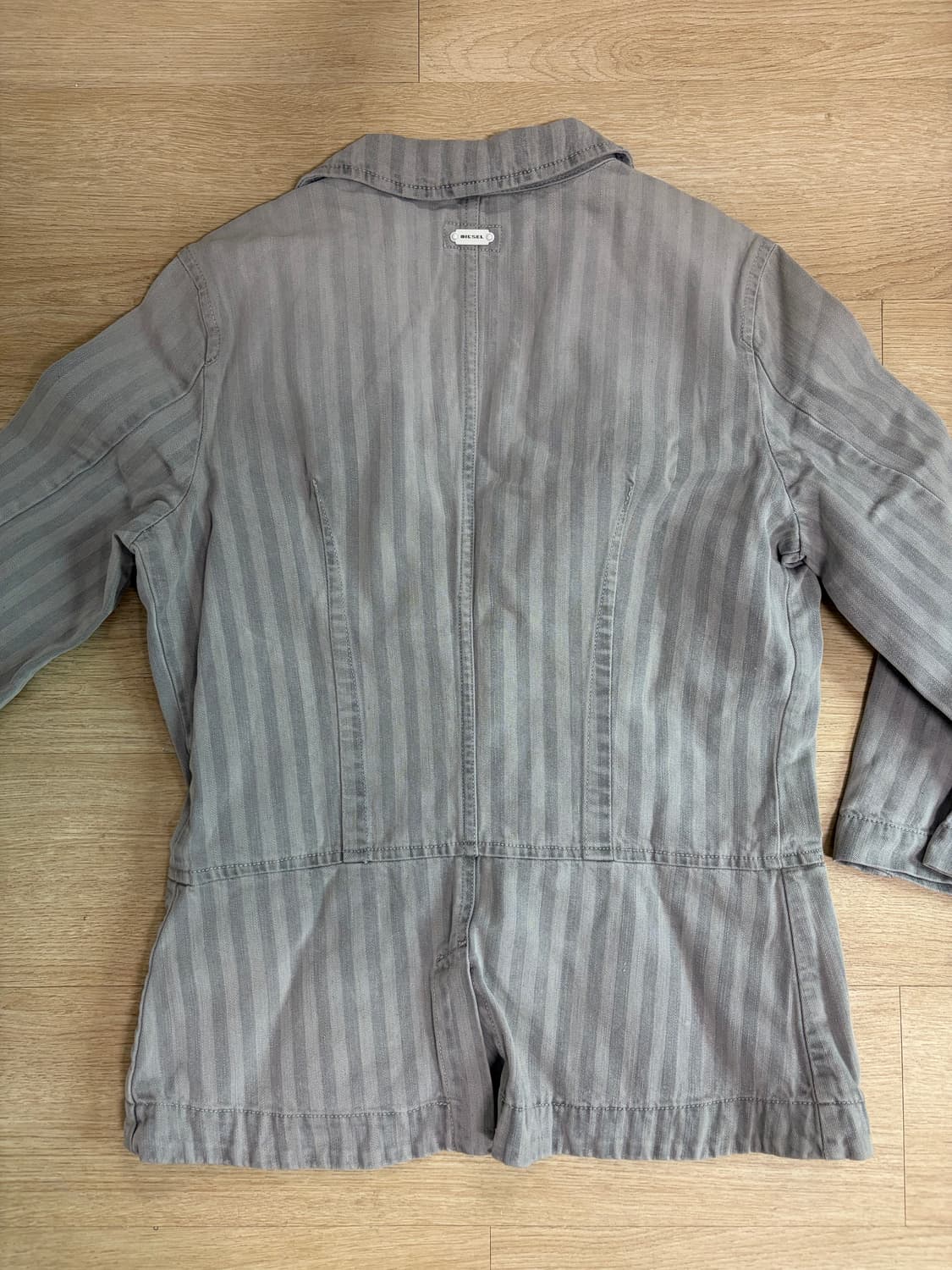 디젤 00s 스트라이프 9부 그레이데님 자켓 55-66 상품이미지5