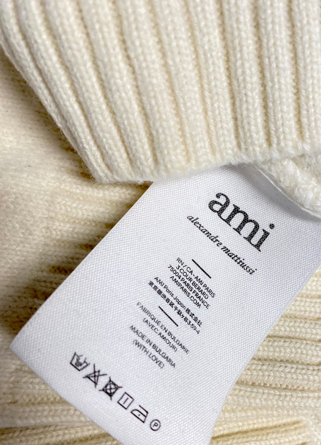 아미 메리노울 드 꾀흐 스웨터 (100사이즈) 상품이미지7