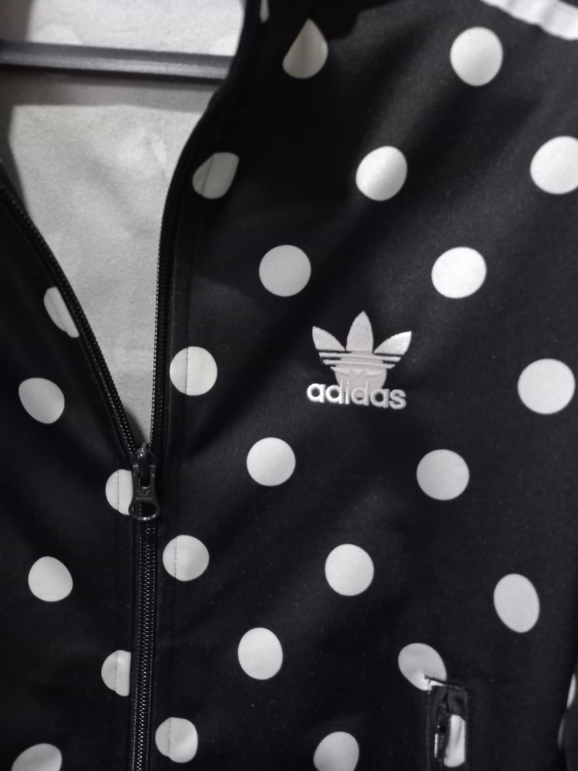 아디다스 파이어버드 블랙 도트 땡땡이 여자 트랙탑 저지 져지집업 85 상품이미지2