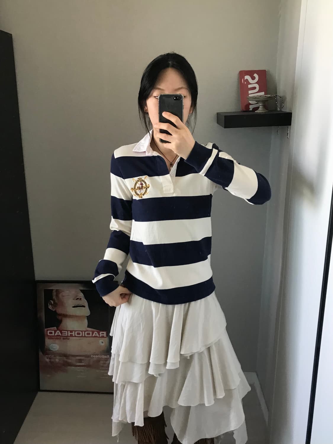 폴로 랄프로렌 클럽 로고 스트라이프 럭비티 상품이미지3