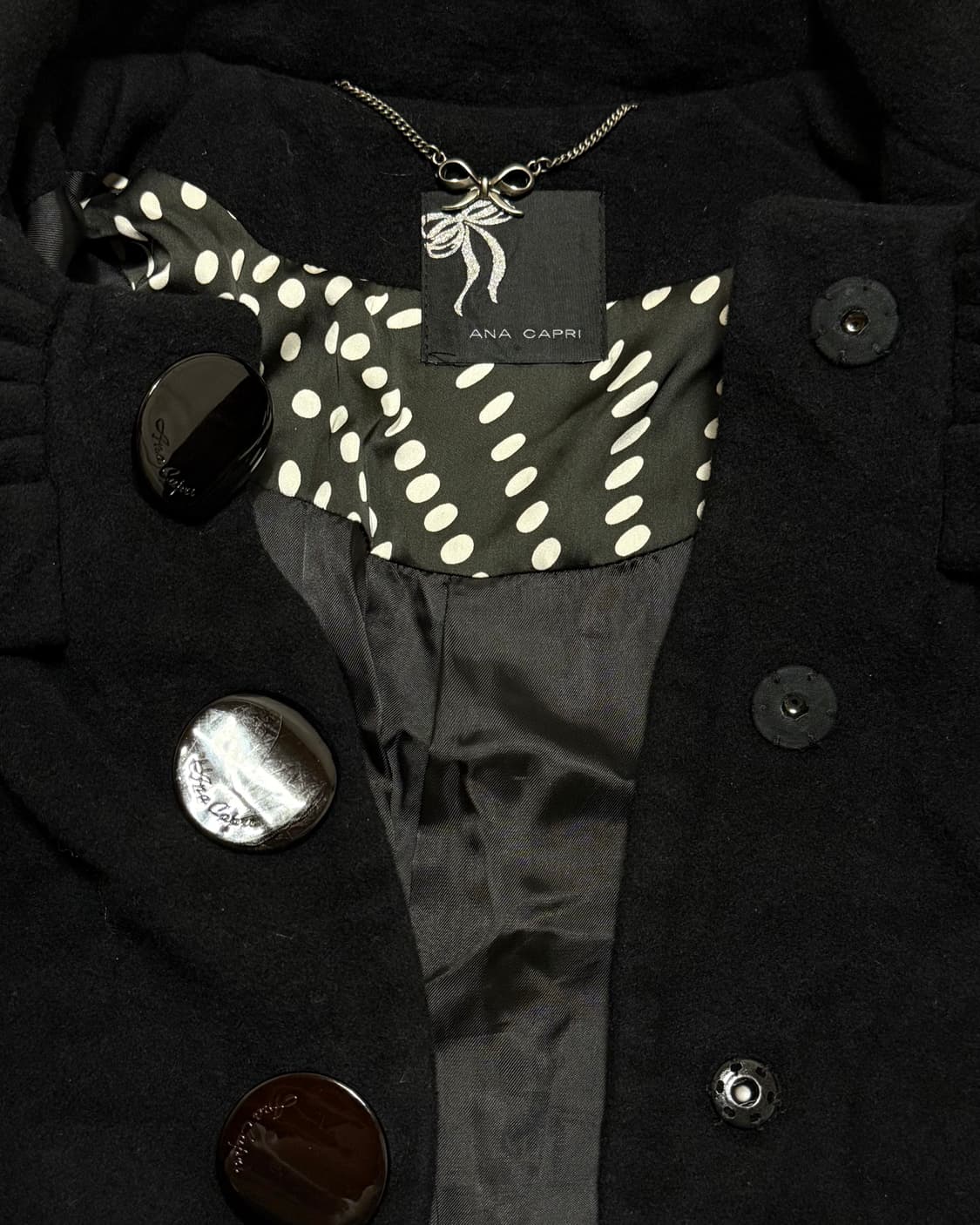 빈티지 리본 크롭 코트 상품이미지4