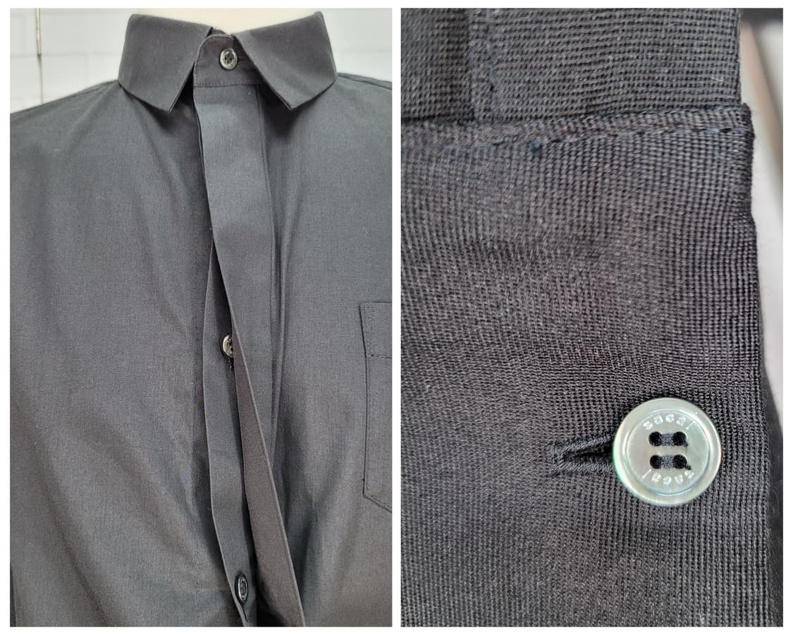 2024년 사카이 블랙 긴팔 셔츠 블라우스 1사이즈 새상품급 상품이미지4