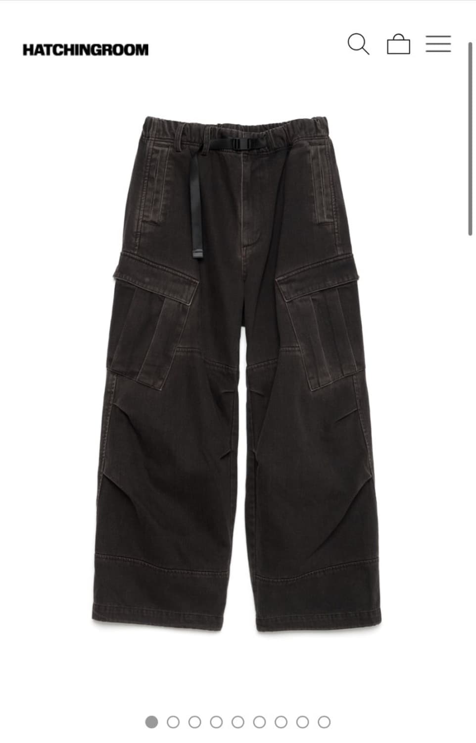 해칭룸 밀팬츠 블랙 상품이미지1