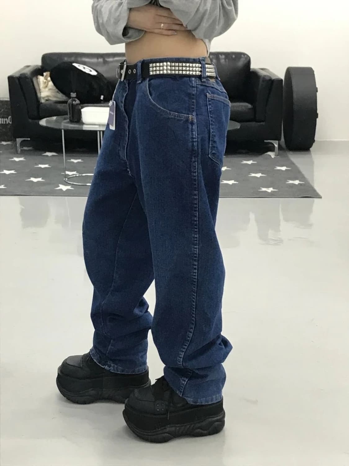 랭귤러 데님팬츠 상품이미지3
