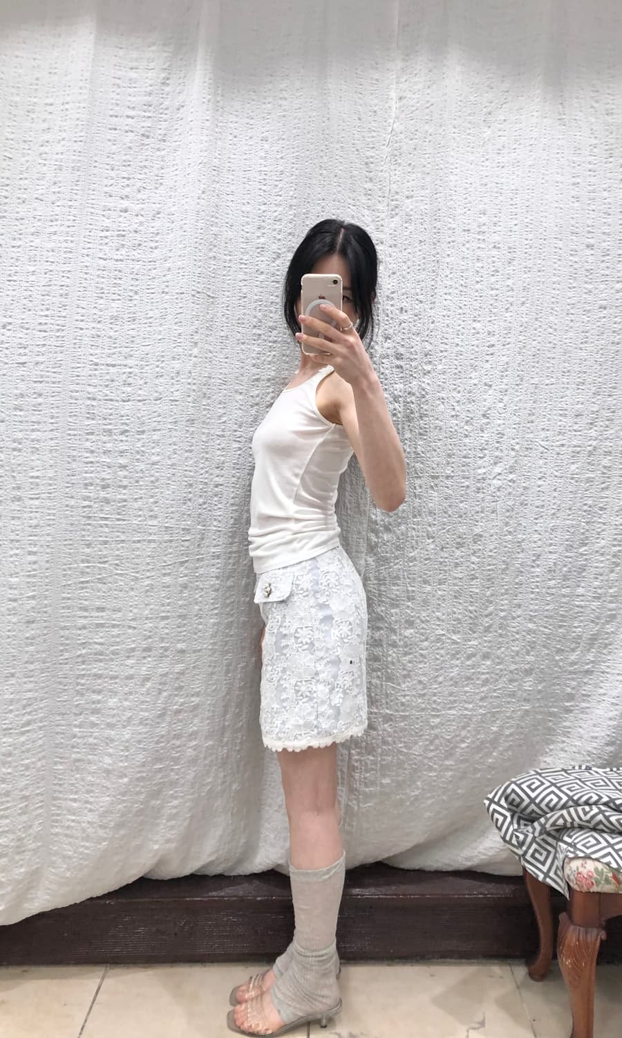 Back crochet sleeveless 상품이미지5