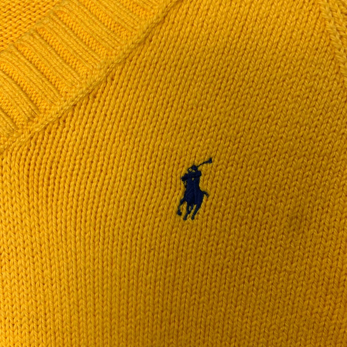 폴로 랄프로렌 옐로우 브이넥 니트 상품이미지3