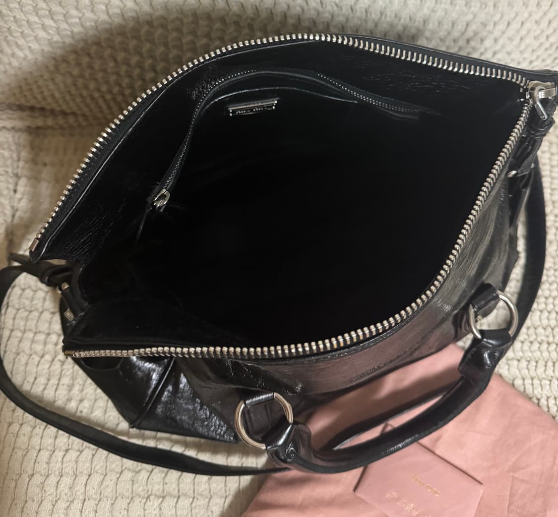 미우미우 비텔로 럭스 보우 사첼백 상품이미지7