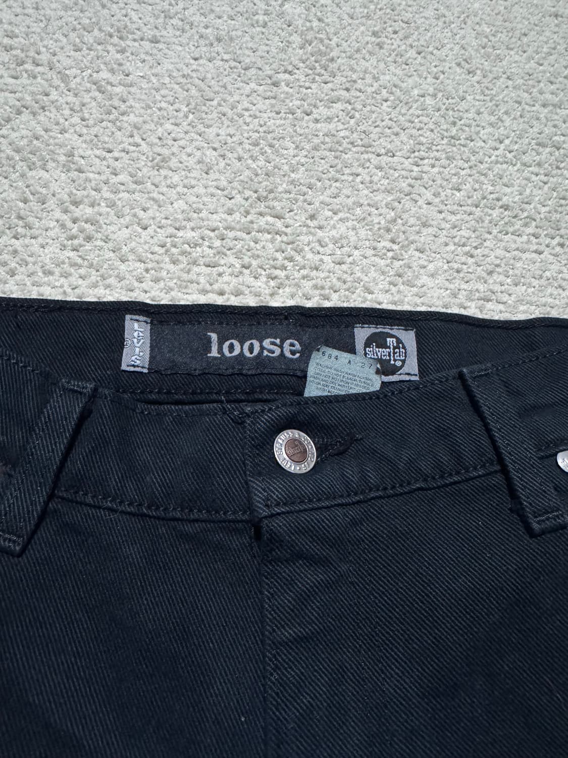 90s USA 리바이스 실버탭 블랙진 34사이즈 상품이미지5