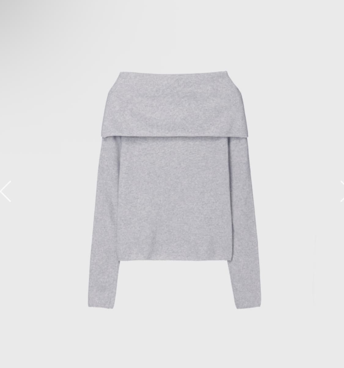 모노하 Cape Layered Knit Gray 상품이미지1