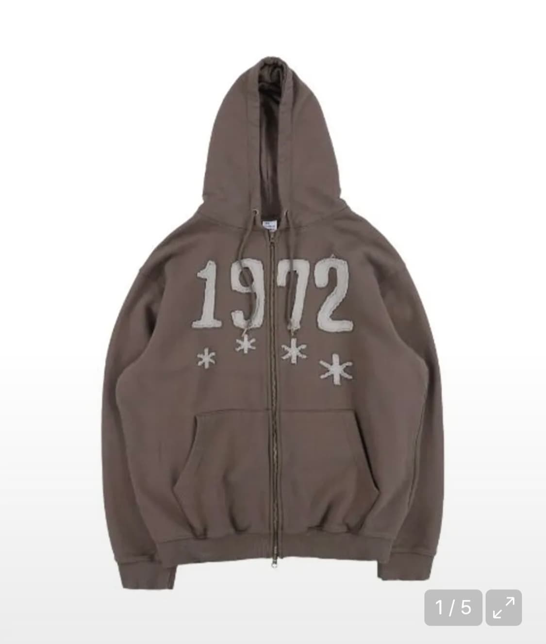 더콜디스트모먼트 후드집업 다크브라운/TCM 상품이미지1