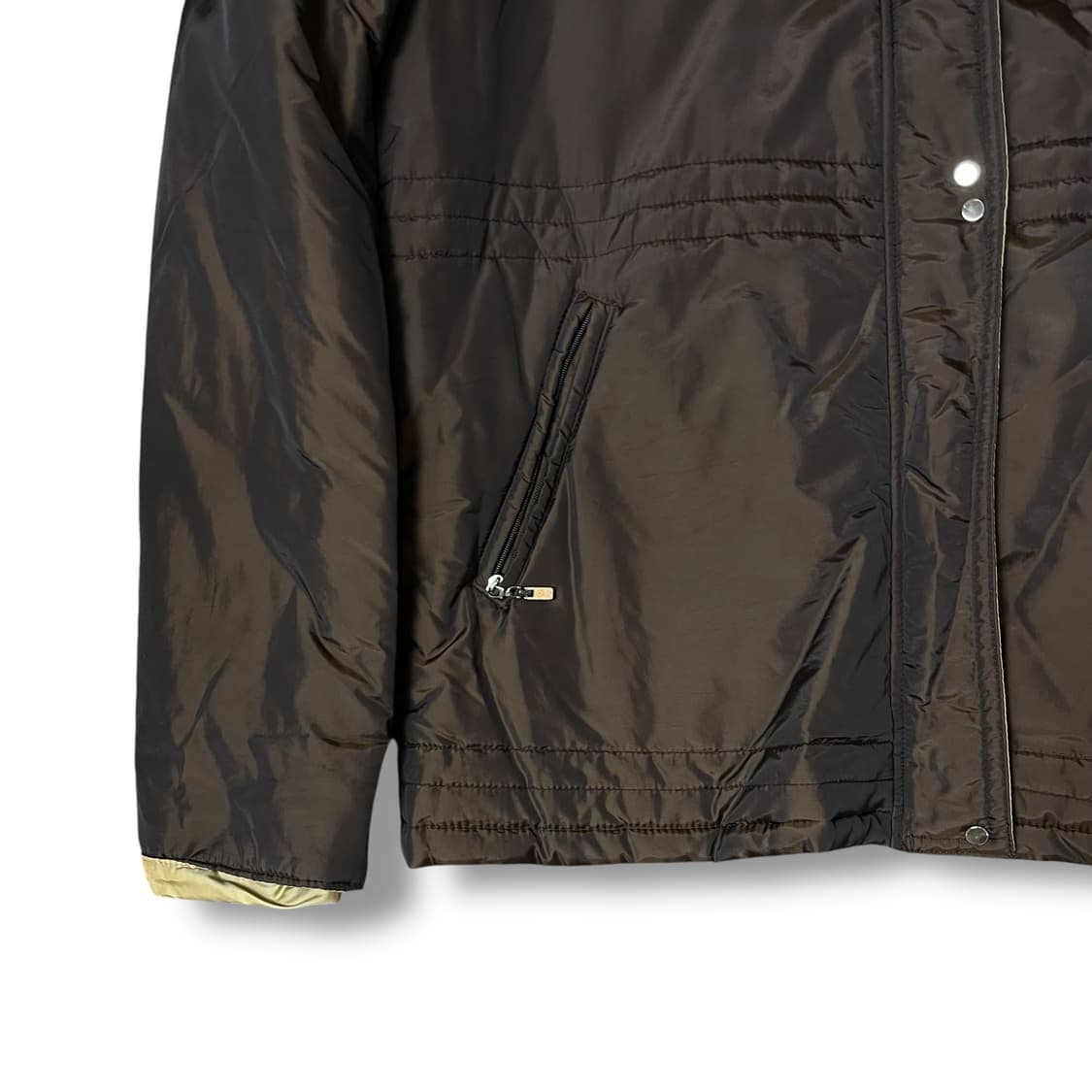 빈티지 브라운 후드 패딩 점퍼 77 상품이미지4