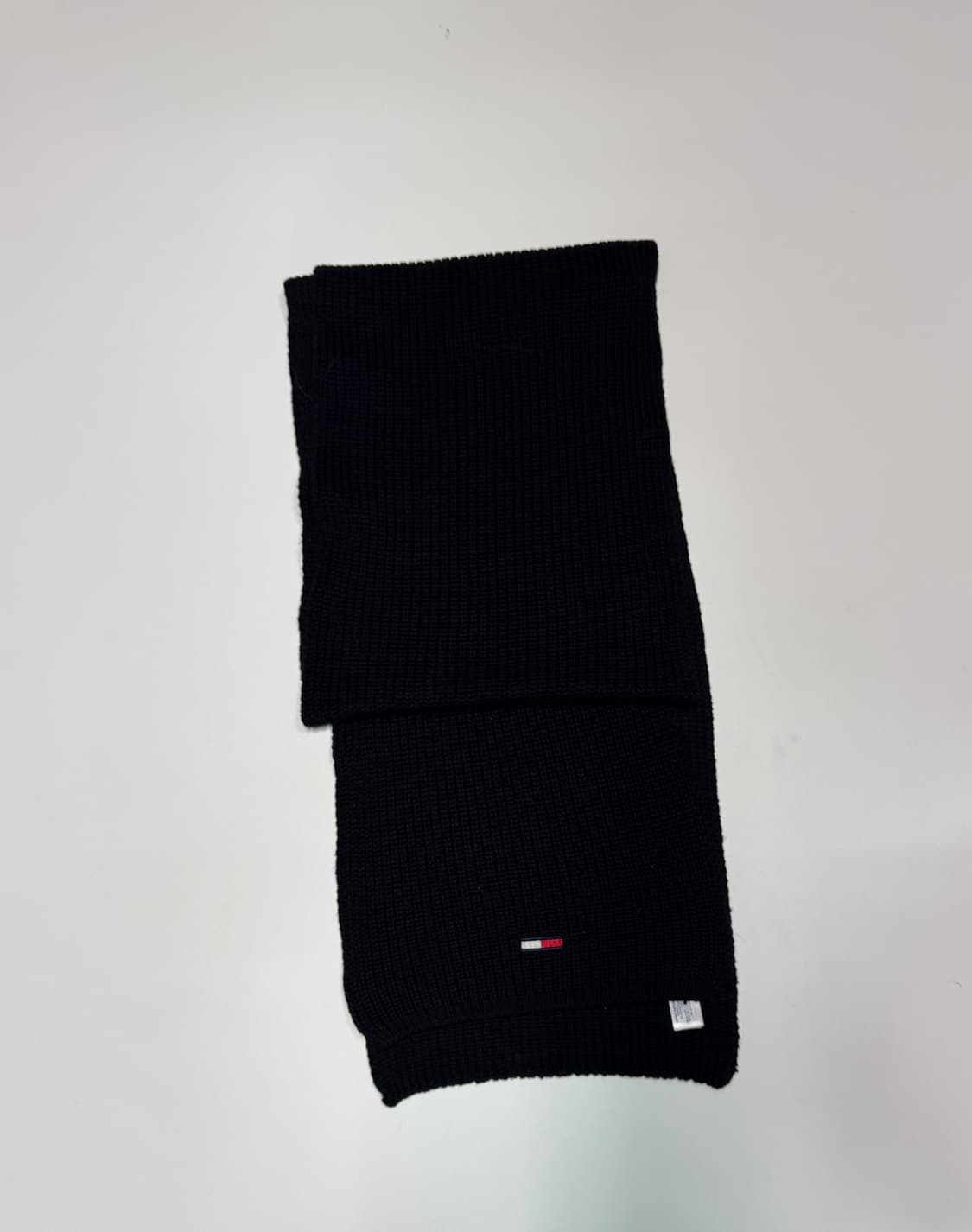 타미 Tommy 진스 블랙 귀여운 와플 머플러 상품이미지1