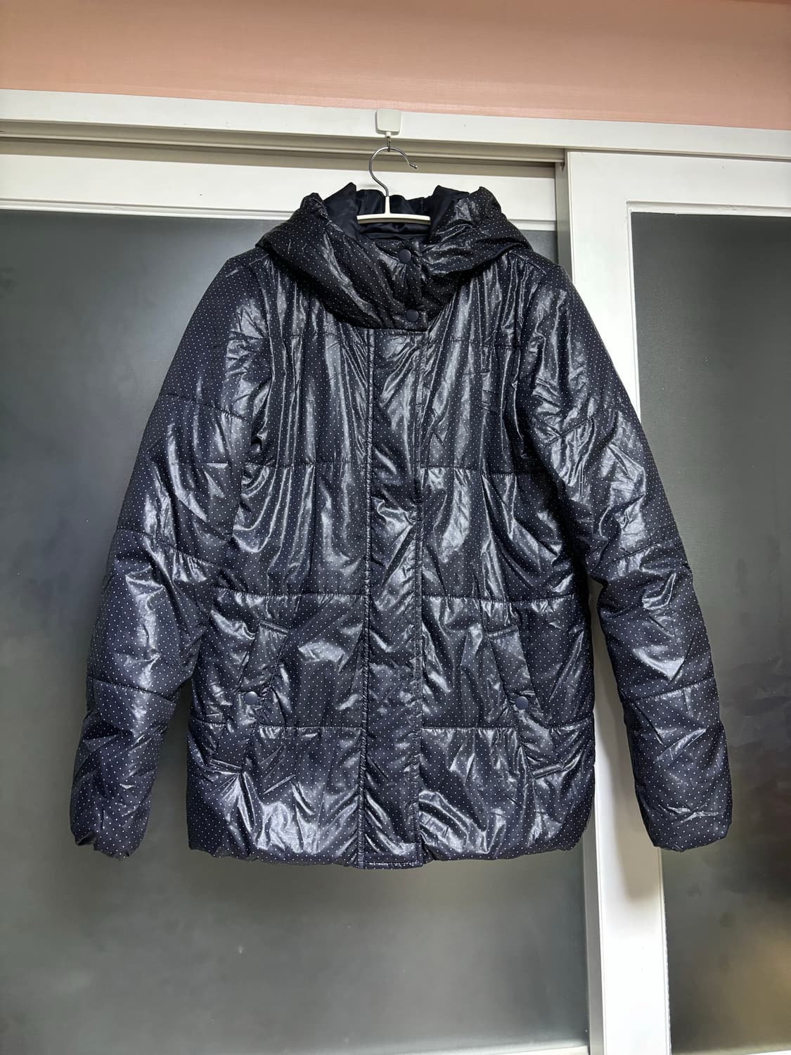 빈티지 도트 패딩 상품이미지1