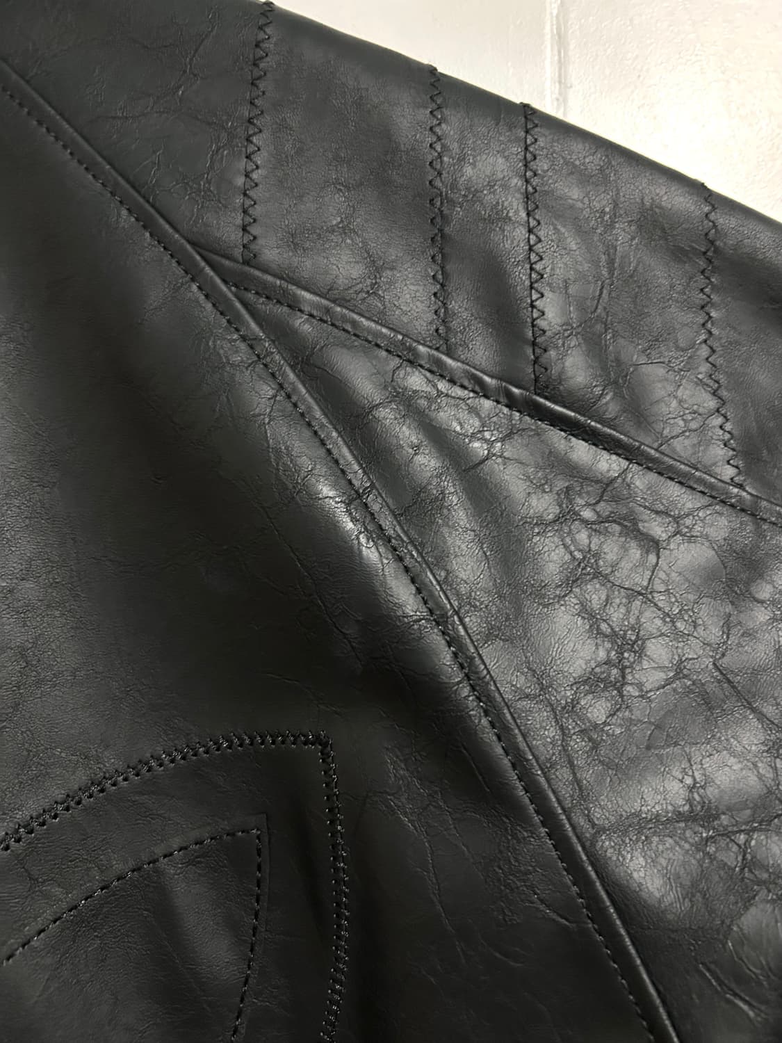 아디다스 블랙 오버 가죽자켓 상품이미지6