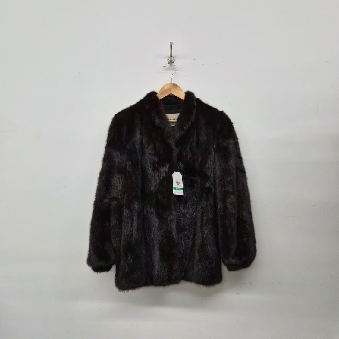 밍크 모피 자켓 블랙 여성 M 상품이미지1