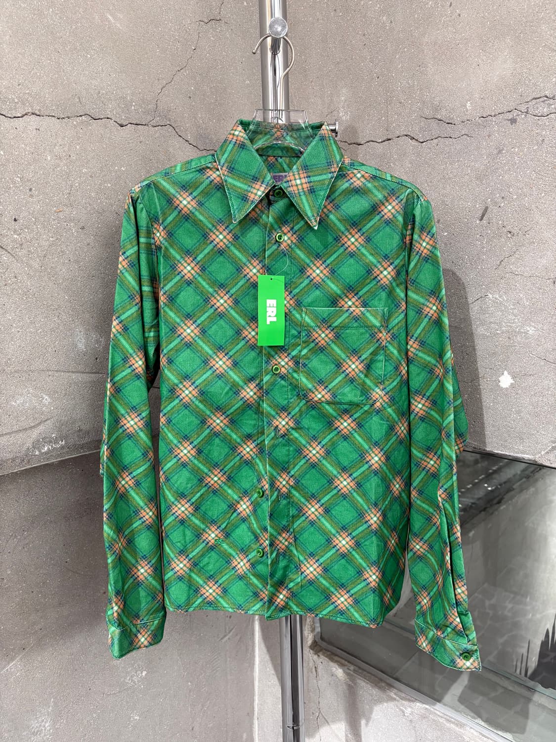 ERL Plaid check Corduory Shirt 상품이미지1