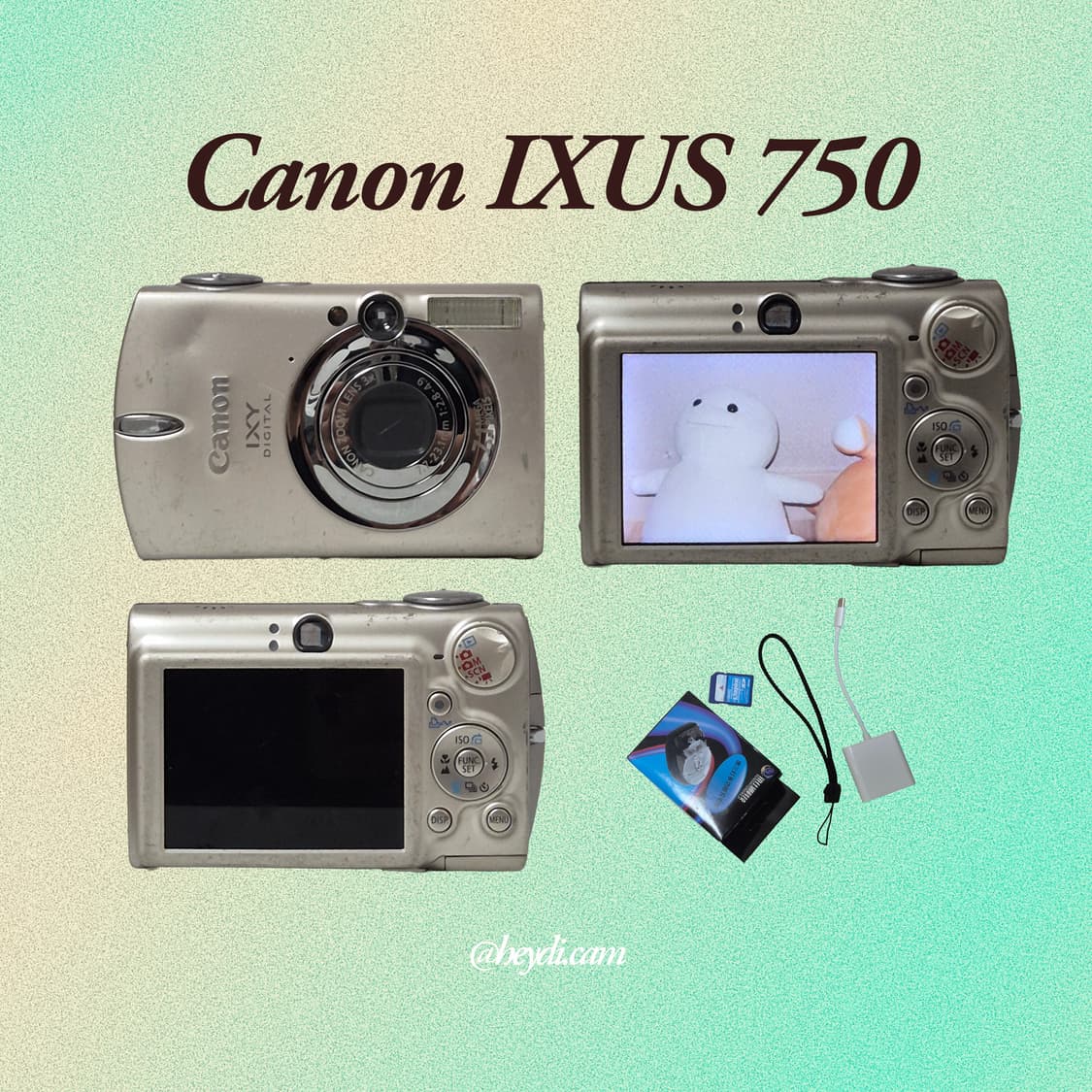 (아일릿 원희) 캐논 ixus750 IXY700 골드 상품이미지2