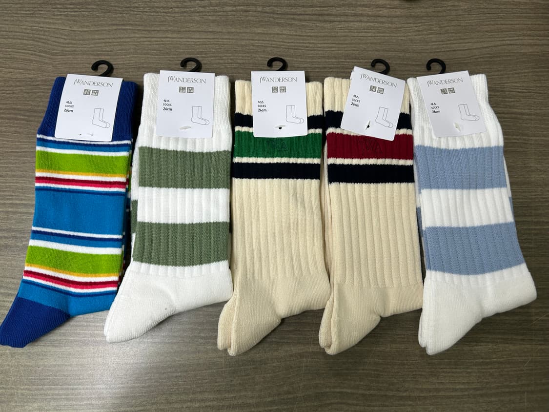 유니클로 JW앤더슨 양말 5켤래 26Cm 상품이미지1