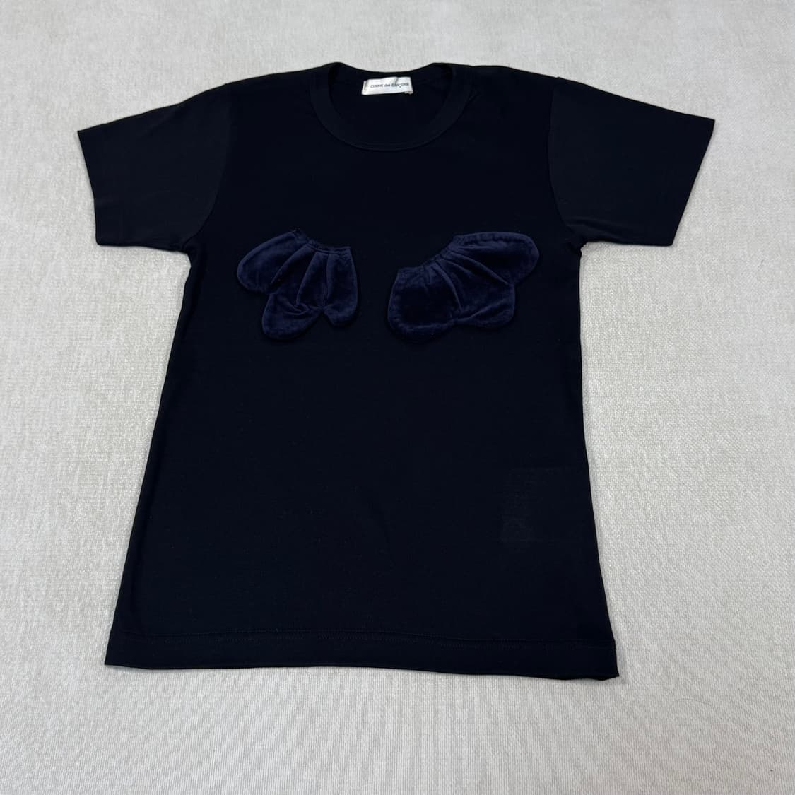 Velour Patch T-shirt Black 상품이미지2