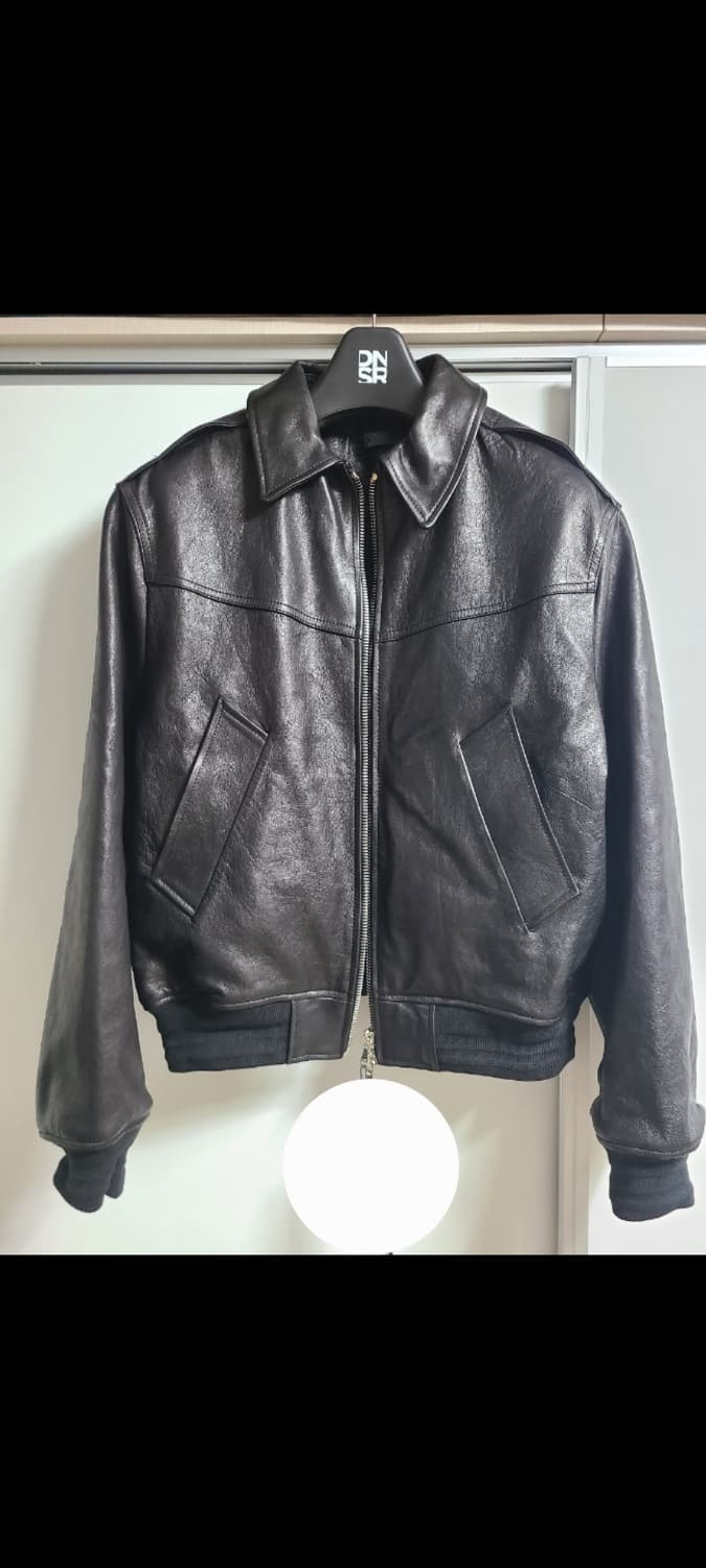 DNSR 람포 베지터블 램스킨 블루종 가죽 블랙 L사이즈 상품이미지1