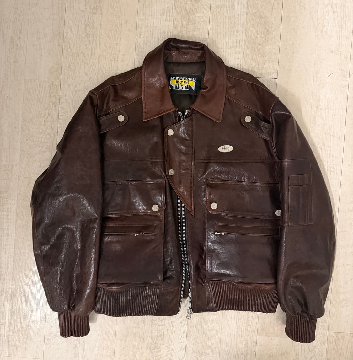 홀리넘버세븐 레더자켓 (뉴진스 민지 착용) 상품이미지5