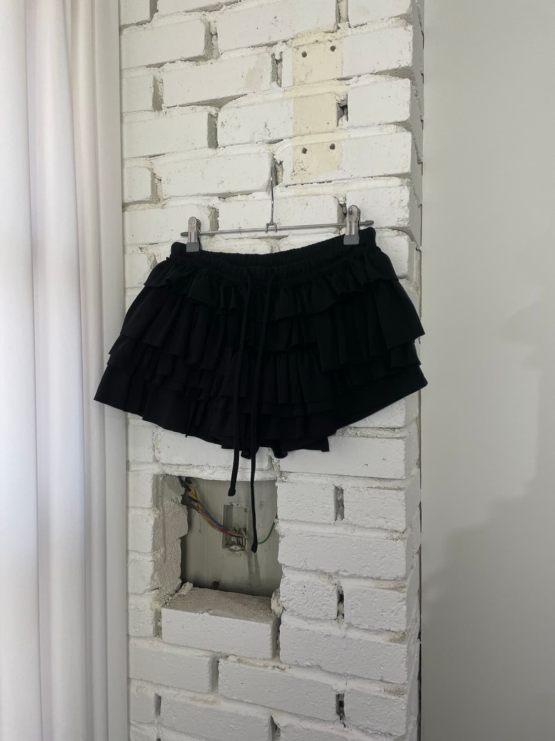 JPN 블랙 캉캉 하트 프릴 스커트 상품이미지3