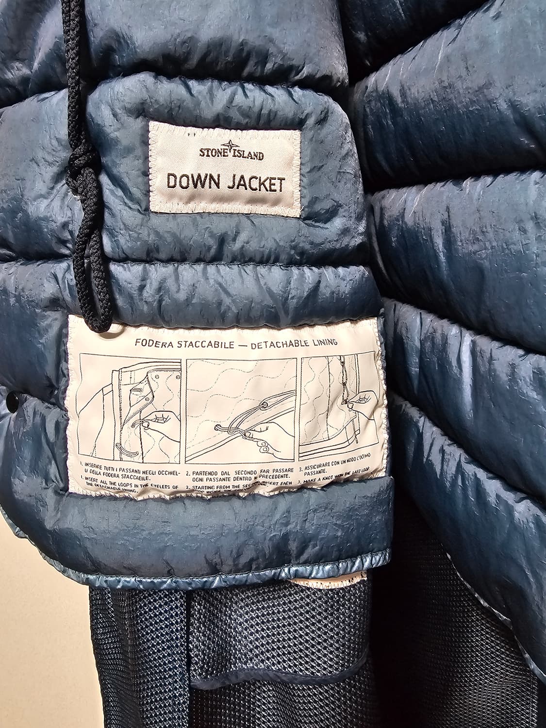 스톤아일랜드 모디파이드 파나마 6/3 HT 나일론 + 레더 다운 파카 상품이미지7