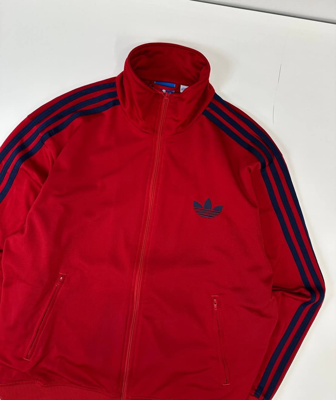 아디다스 110) 오버핏 버건디네이비 마룬 저지트랙탑 상품이미지2