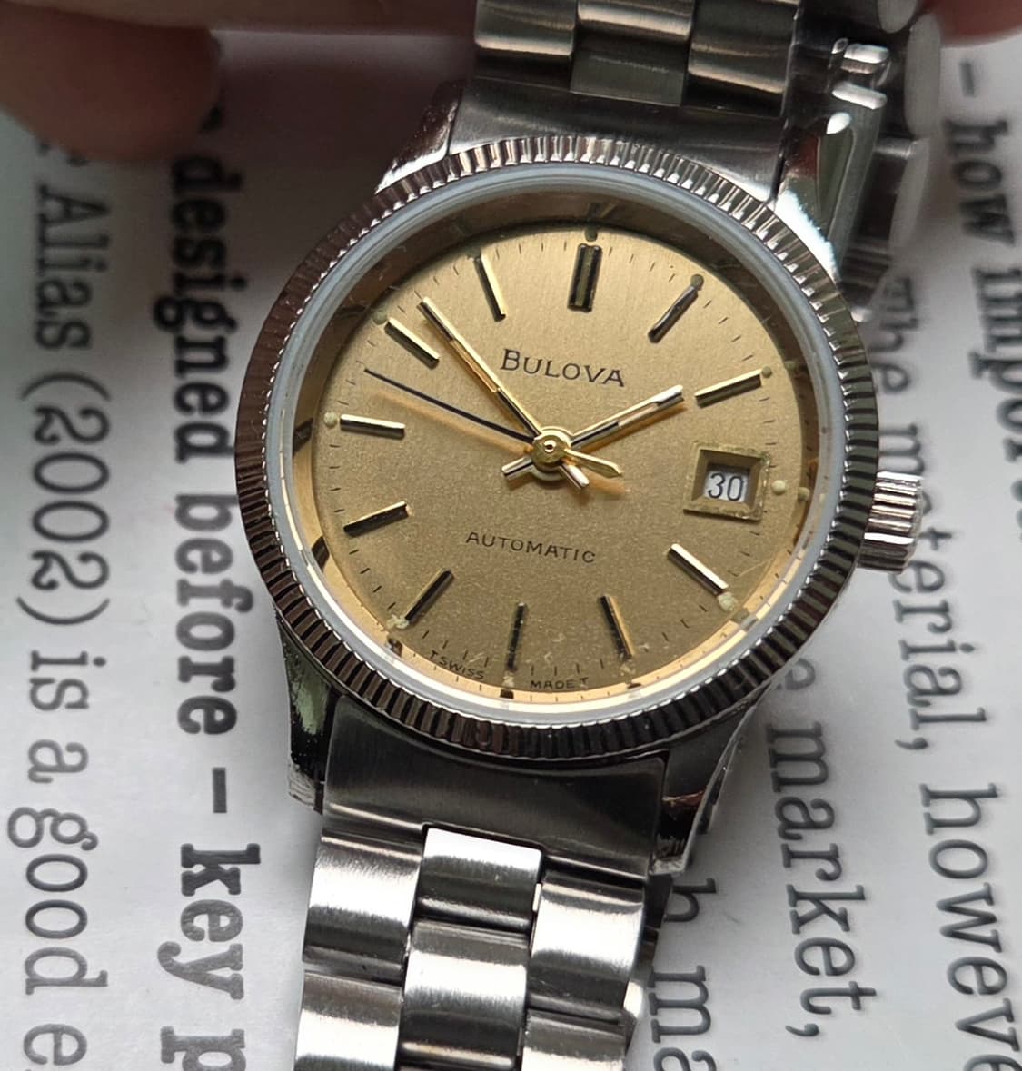 빈티지 부로바 데이데이트 샴골판 코인베젤 오토매틱 통줄 브슬 여성용   상품이미지10