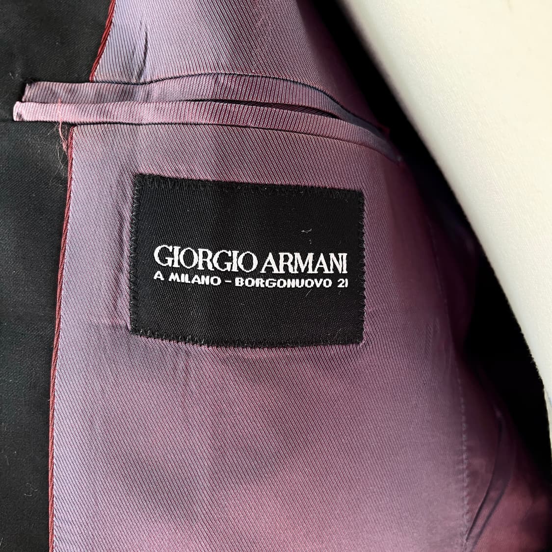 M) 90s 조르지오 아르마니 블랙 자켓 상품이미지8