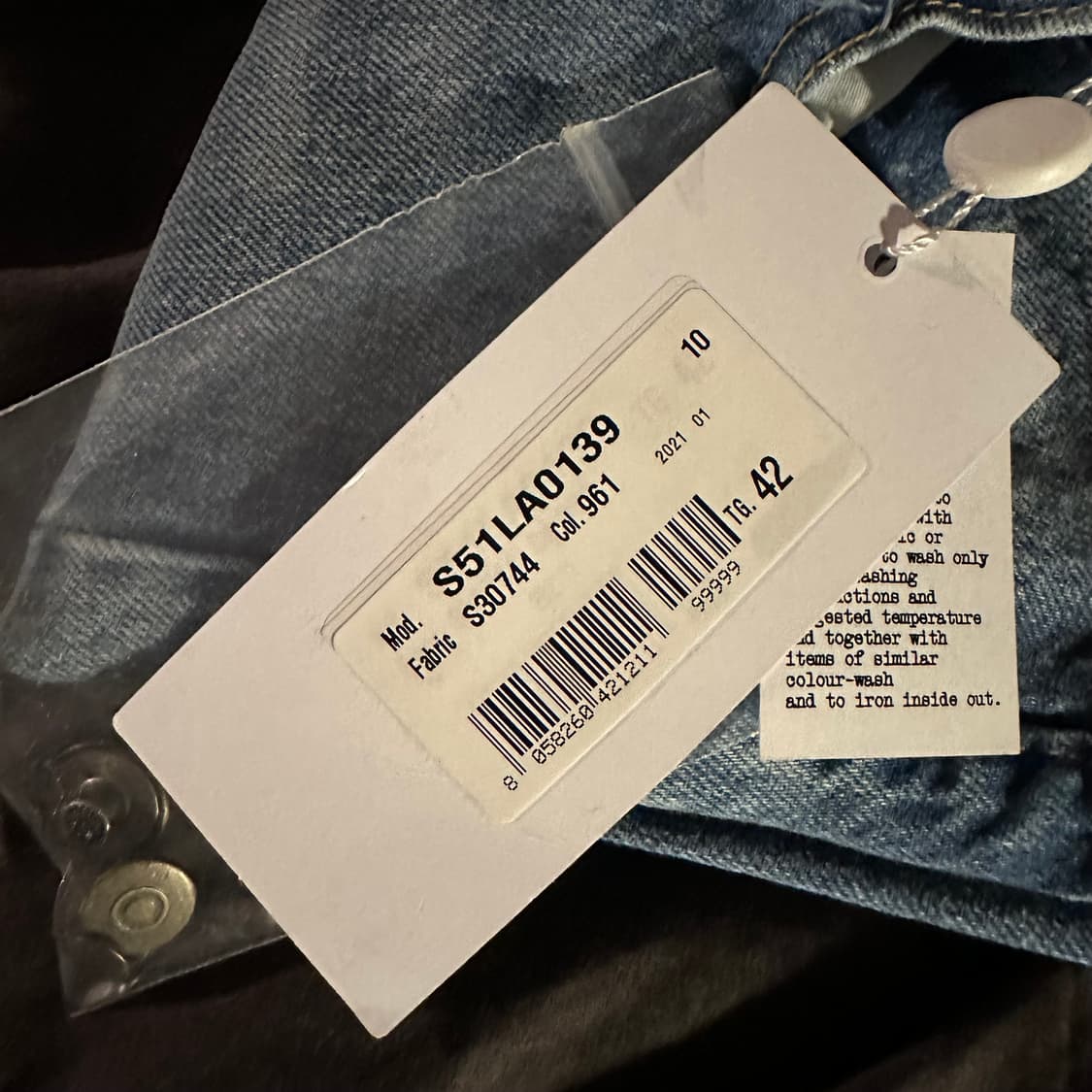 [42/44] Margiela 마르지엘라 리 사이클 데님진 워시드 블루 상품이미지5