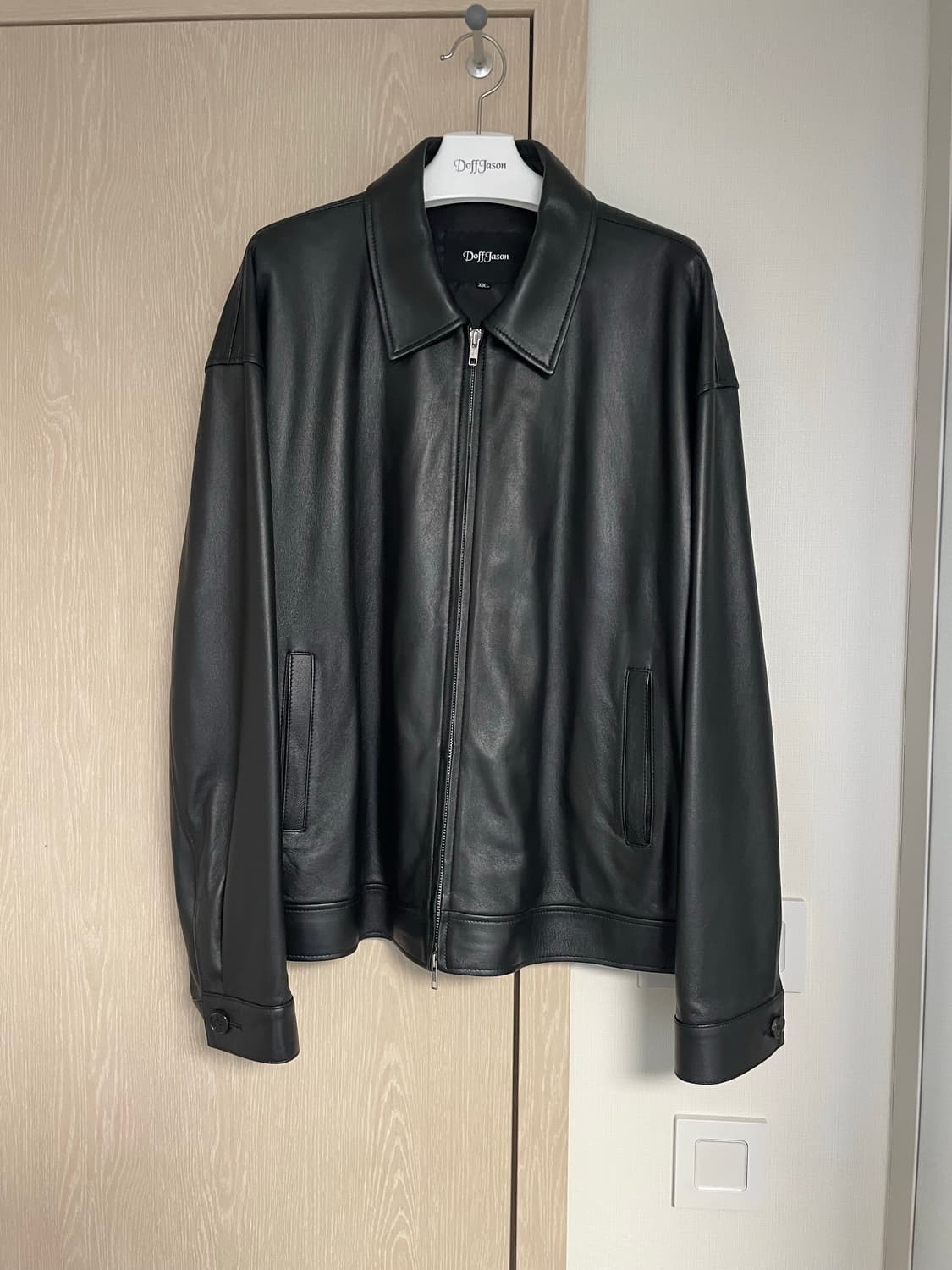 도프제이슨 오버핏 램스킨 싱글 자켓 상품이미지1