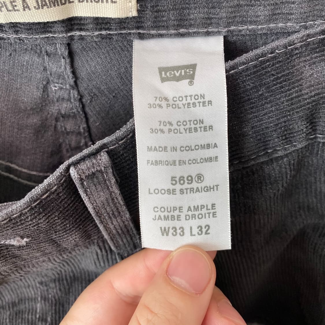 (33)리바이스569 루즈스트레이트 코듀로이 팬츠 상품이미지9
