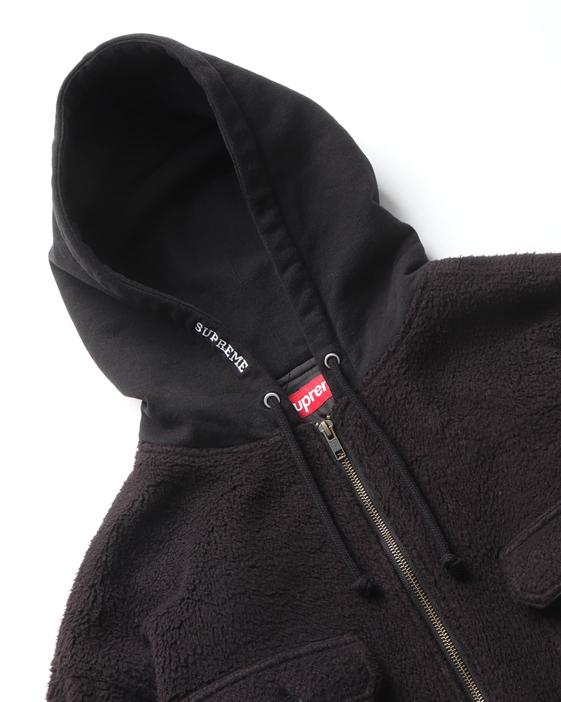 슈프림 Supreme Fleece Zip Up Hooded Shirt 상품이미지5