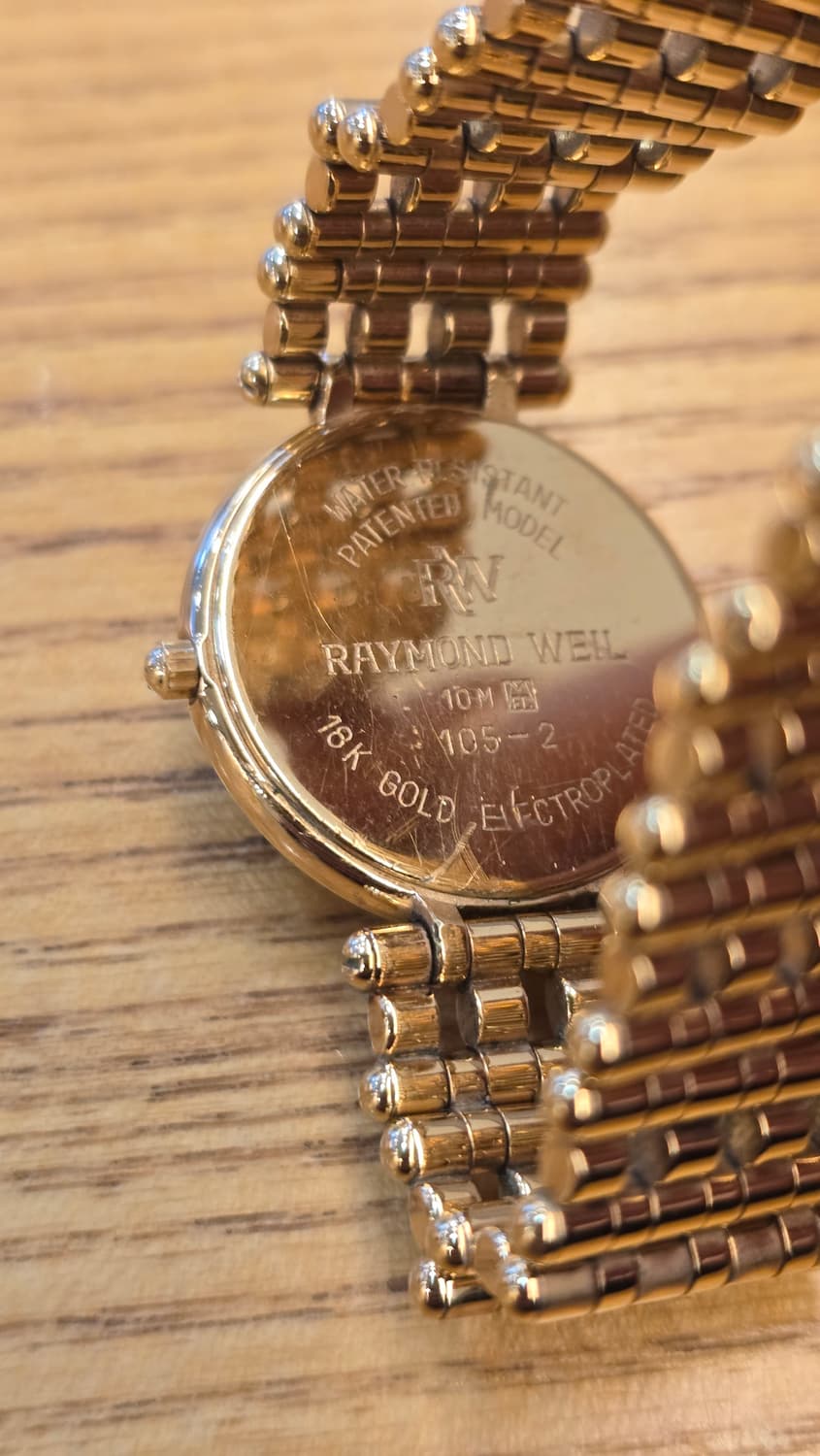 레이몬드 웨일 샹젤리제 버건디컬러 다이얼 18K 도금 상품이미지3