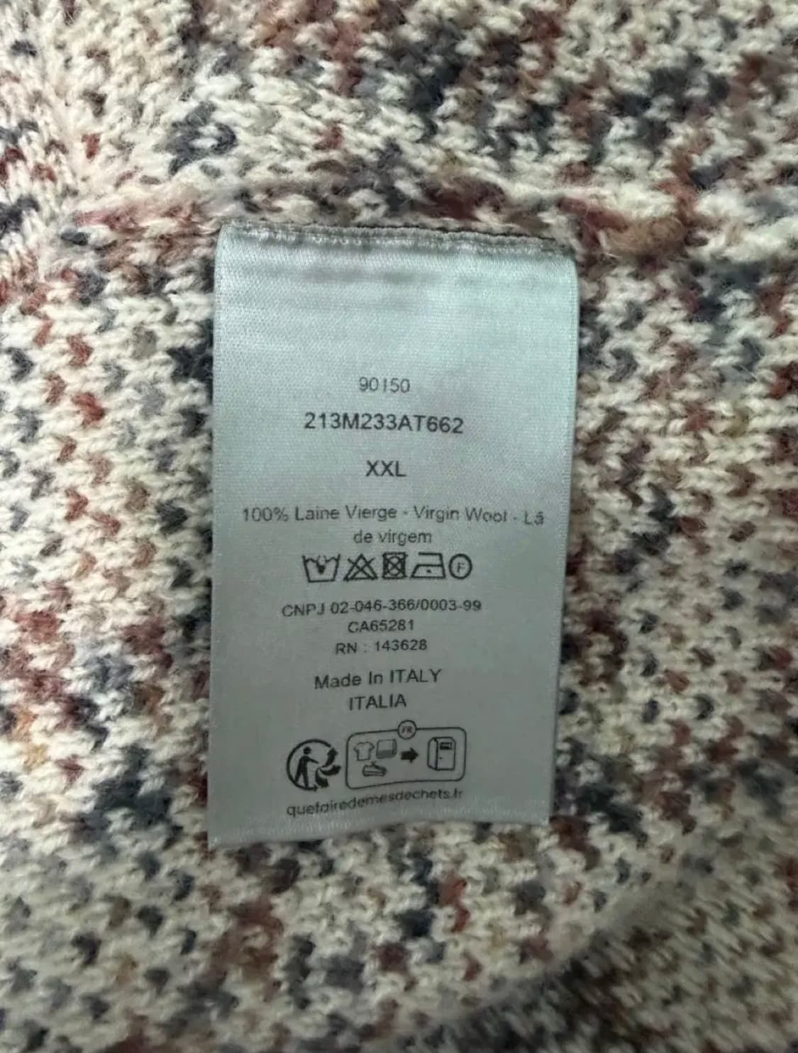 새상품 디올 오블리크 자카드 버진울 가디건 2XL 영수증O 상품이미지4