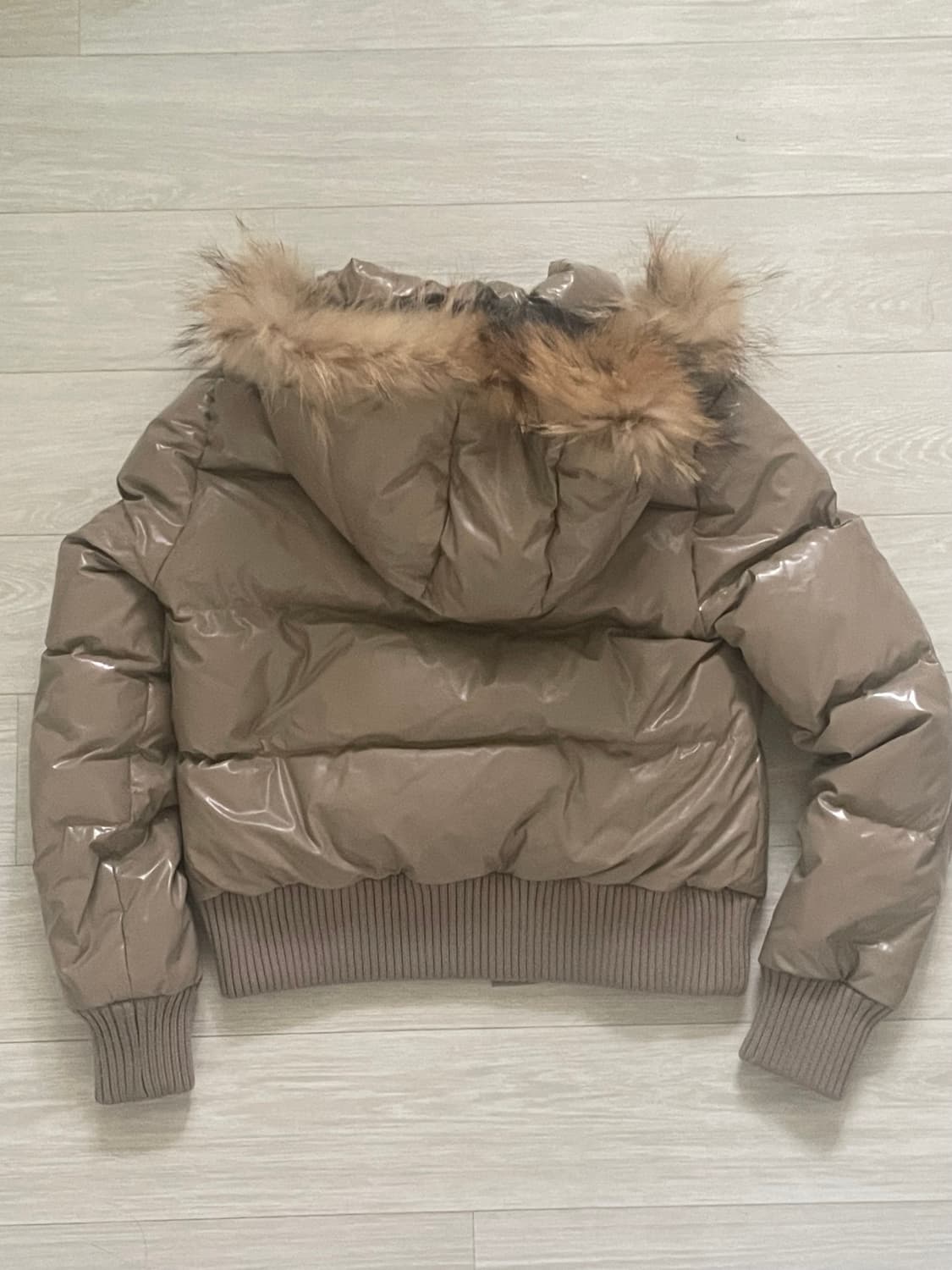 일본 빈티지 라쿤털 다운 글로시 크롭패딩 상품이미지10
