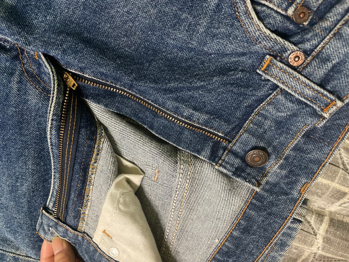 80s USA 리바이스 505 데님 팬츠(페이딩 예술) 29추천 상품이미지6