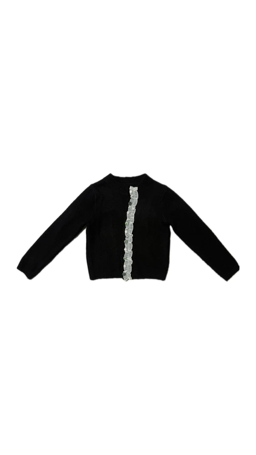 자개 단추 프릴 가디건 상품이미지1