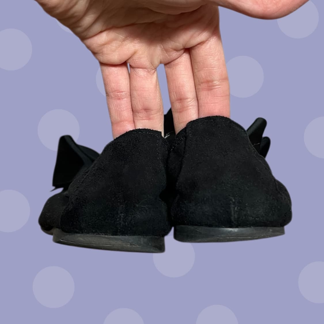 빔즈 블랙 리본 플랫슈즈 상품이미지3