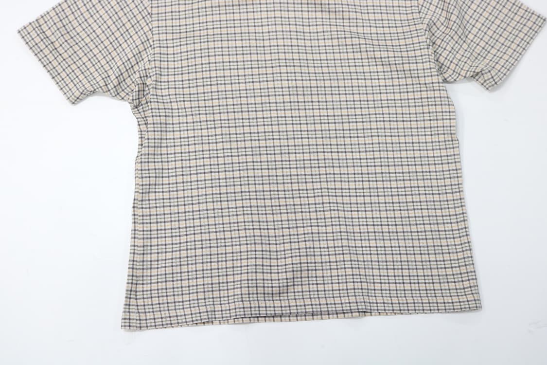 DAKS 닥스 빈티지 체크 자수 포켓 반팔 카라티 (M) 상품이미지8